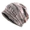 Letter Print Beanie Hats For Women Men Vintage Wasteland Style Spring Summer Warm Fleece-lined Winter