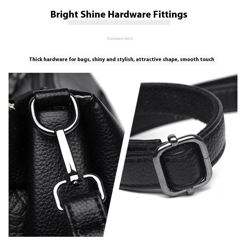 Women's Bag New Style Ladies Mom Bag Large Capacity Soft Leather Handbag Cross-border Wholesale Shoulder Bag