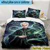 3pcs Custom Name Seek Hallows Witch Bedding Set Includes 1 Duvet Cover & 2 Pillowcases for All Seasons Dormitory Home Decor Christmas gifts