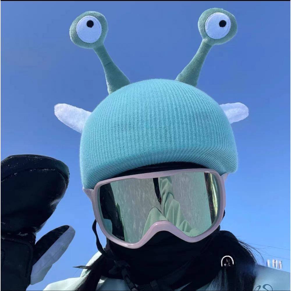 Pokrowiec na kask narciarski Czapka Urocze Kreskówkowe Uszy Kota Dziecko Ten Sam Pojedyncza i Podwójna Deska Pokrowiec na Kask Bateryjny Unisex