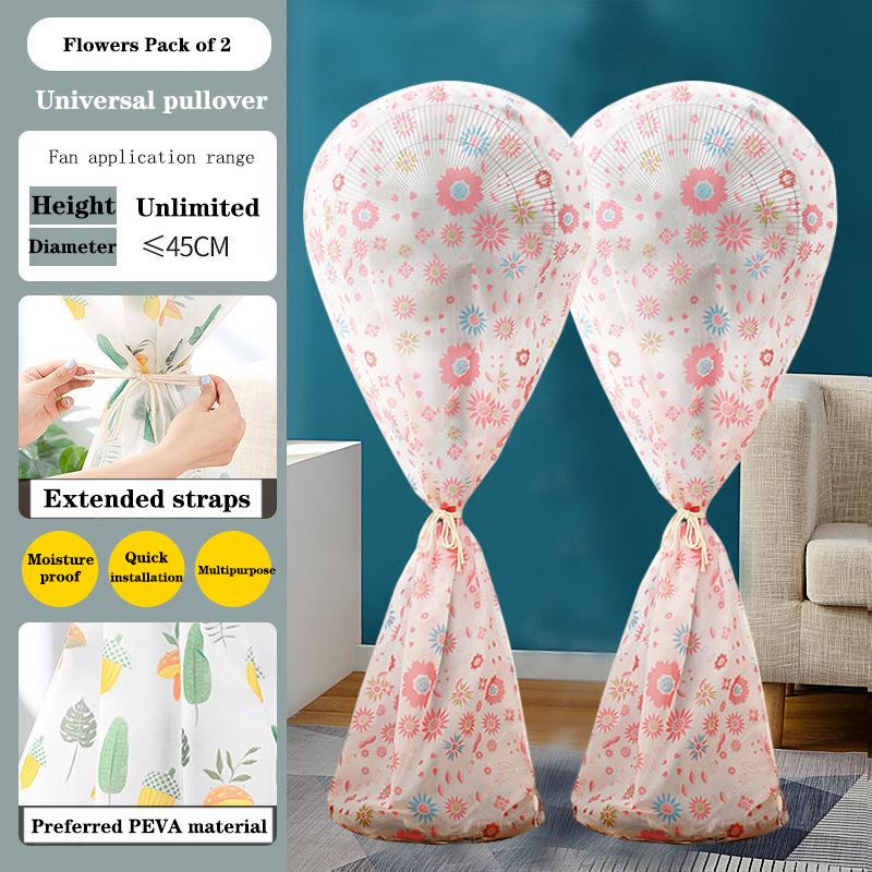 Electric Fan Cover, Dust Cover, Electric Fan Protective Cover, Vertical Floor Type, Fully Wrapped Fabric, Circular Dust Proof Mesh Cover