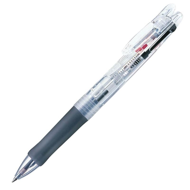 

zebra 2 color oil ballpoint pen Clip-on G 2C P-B2A3-C transparent