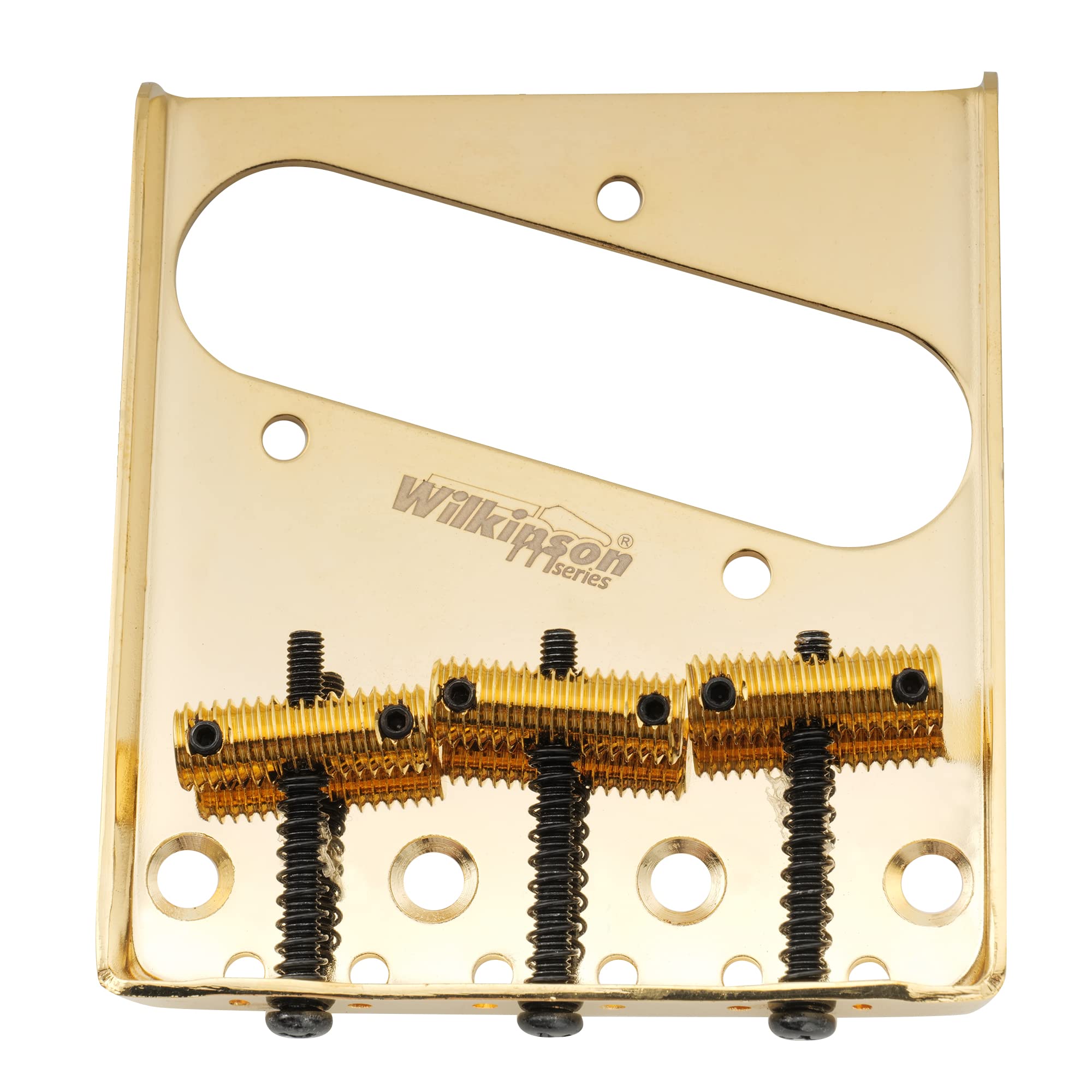 

Wilkinson WOT01T String Pitch Telecaster Bridge with Screw Saddle for TL Electric Gold 10.8mm 3-Way Guitar, золотий