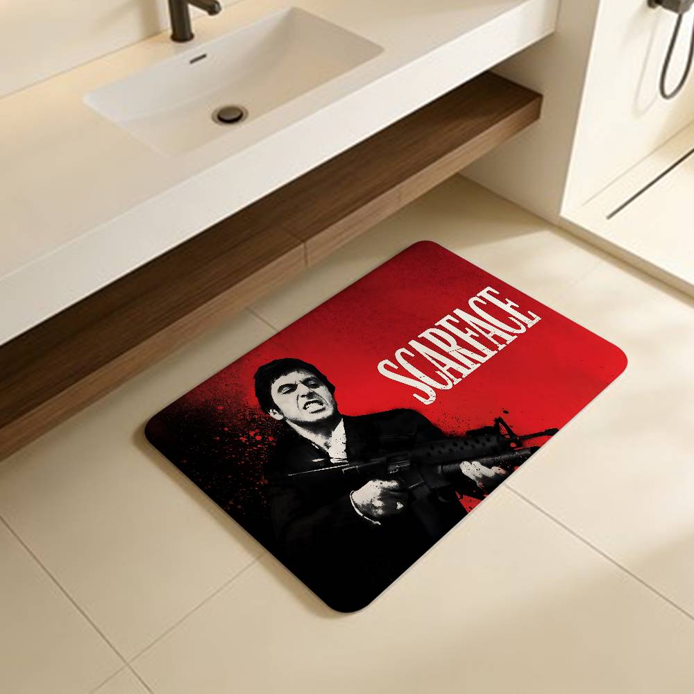 

S-Scarface 1983 Film Kitchen Mat Cheaper Anti-slip Modern Living Room Balcony Printed Modern Home Decor 40x60cm