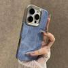 Cowboy Fabric Phone Case For iPhone 17 Air 16 15 14 13 12 Pro Max 11 Plus Jeans Soft Bumper Armor Retro Vintage Cover Funda