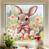 Easter 2026 Rabbit & Egg Window Clings - Decorative Stickers for Bedroom & Living Room