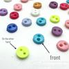 4mm Dual-Eye Plastic Buckle with Edge Button for DIY Felt Doll Accessory