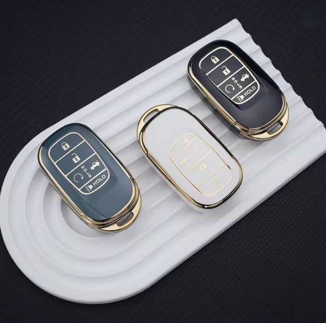 Mode Auto Fernbedienung Schlüsselanhänger Abdeckung Hülle Halter Schale für Honda Civic Accord HR-V CR-V CRV 2022 2023 Schlüsselanhänger Schutz Zubehör