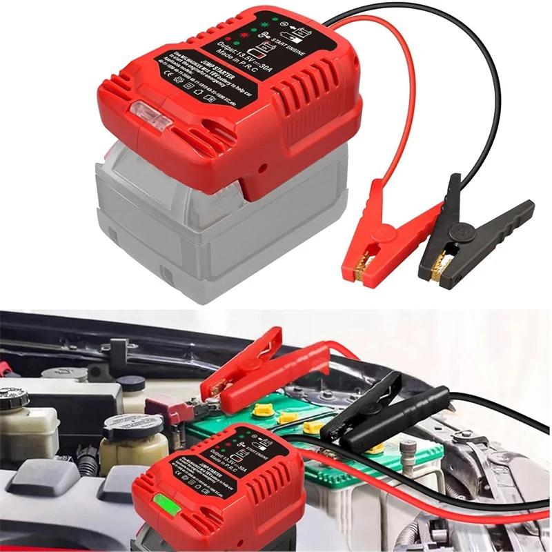 Car Jump Starters Adapter for Milwaukee 18V Battery 11 Gauge Car Battery Jump Starter Automotive Booster Cables