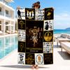 Yellows-tone Dutton Ranch Beach Towel, Microfiber Beach Towel, Perfect For Pool, Beach, Travel, Home Decor Beach Party Fan gifts
