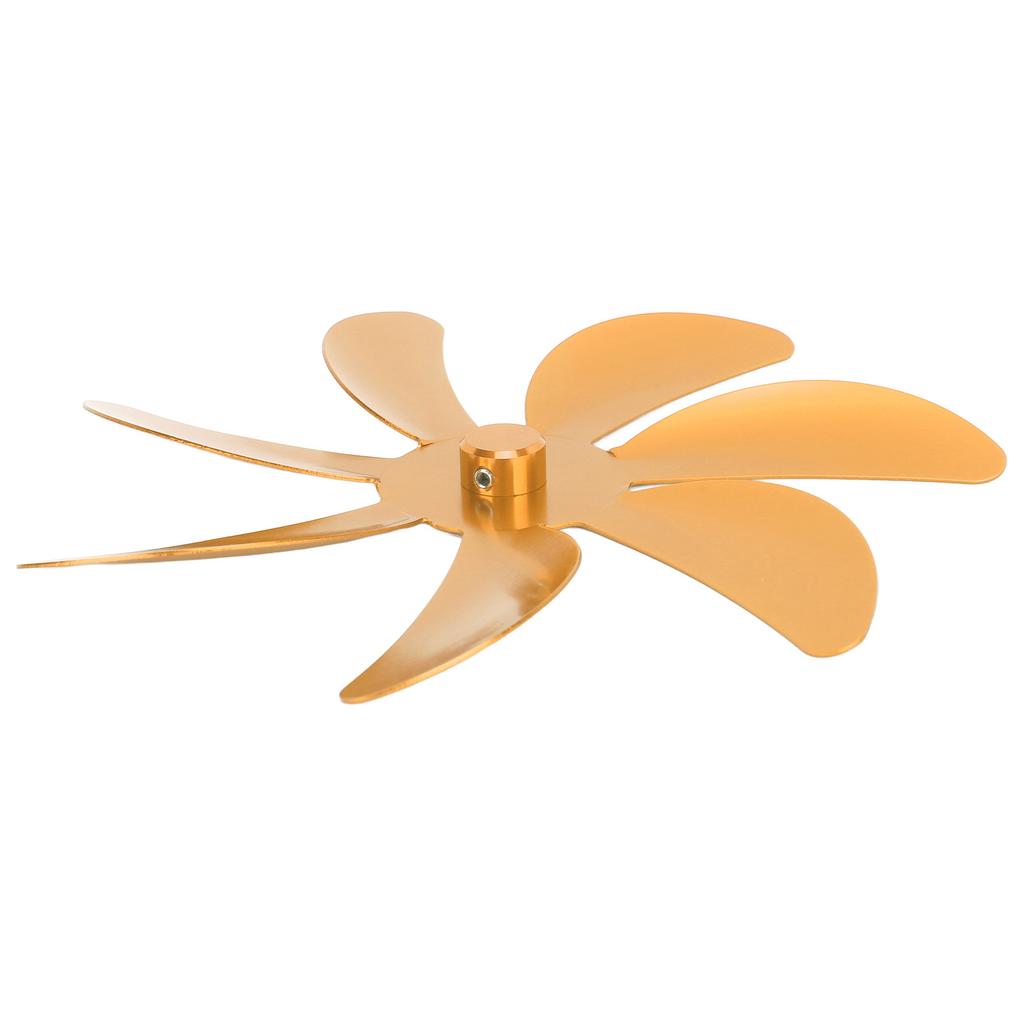 Stove Fan Aluminum Alloy Blade 7 Blades Easy Installation Universal Fireplace Fan Blade Replacement for Fireplace Fan