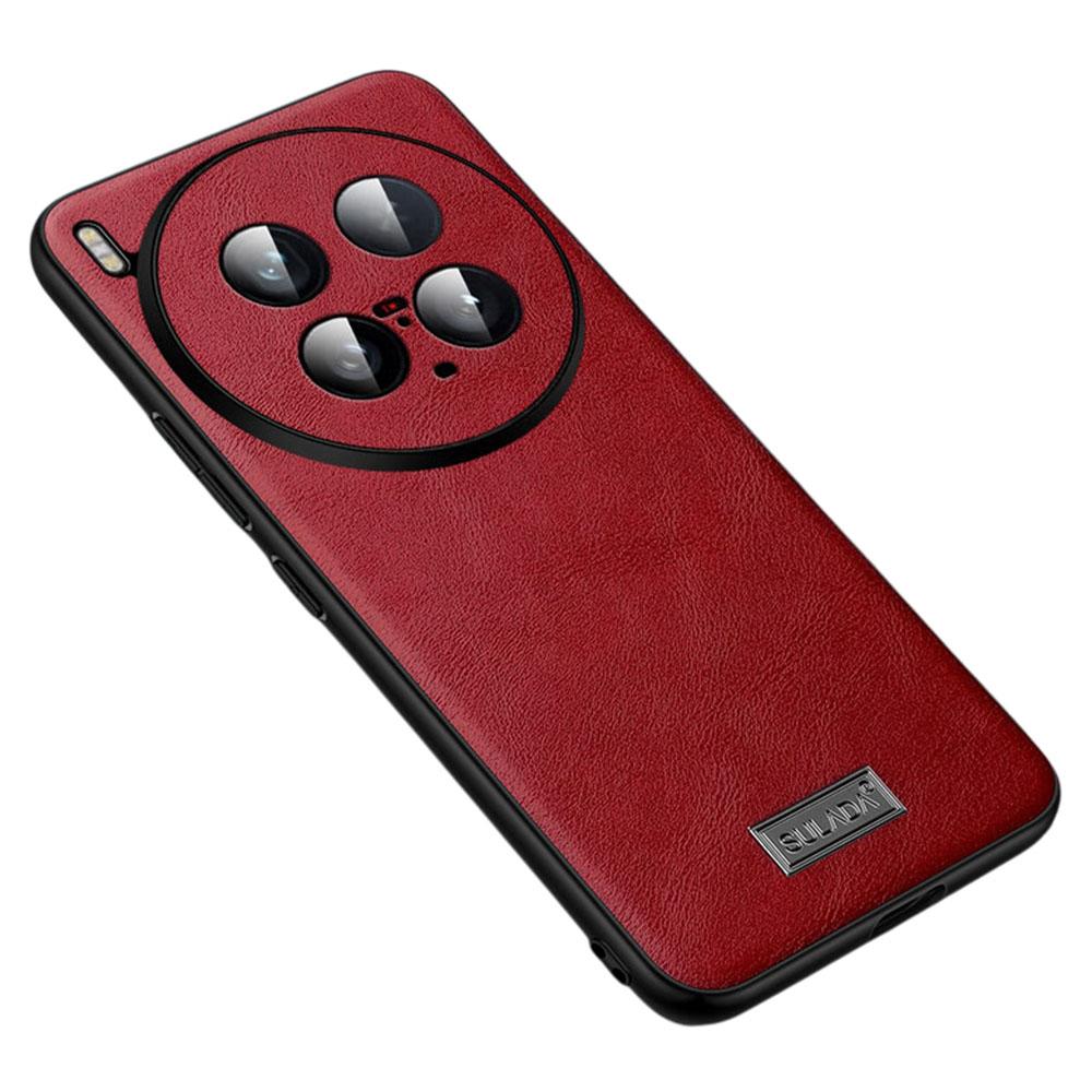 

SULADA For vivo X200 Ultra 5G Case PU Leather+TPU+PC Back Phone Cover Red