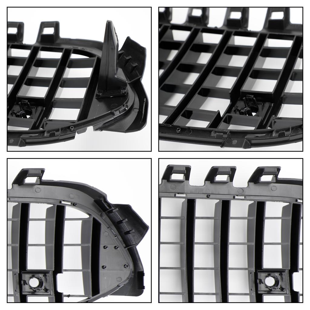GT Style Front Bumper Grille Grill Fit Mercedes Benz A-Class W177 2019-2023