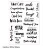 Greeting Words Clear Silicone Stamp Blessing Words Silicone Stamp for Card Making Scrapbooking Photo Album Journal