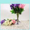 Beautiful 5 Heads Artificial Hyacinth Fake Silk Flowers Bouquet For Wedding And Home Decor