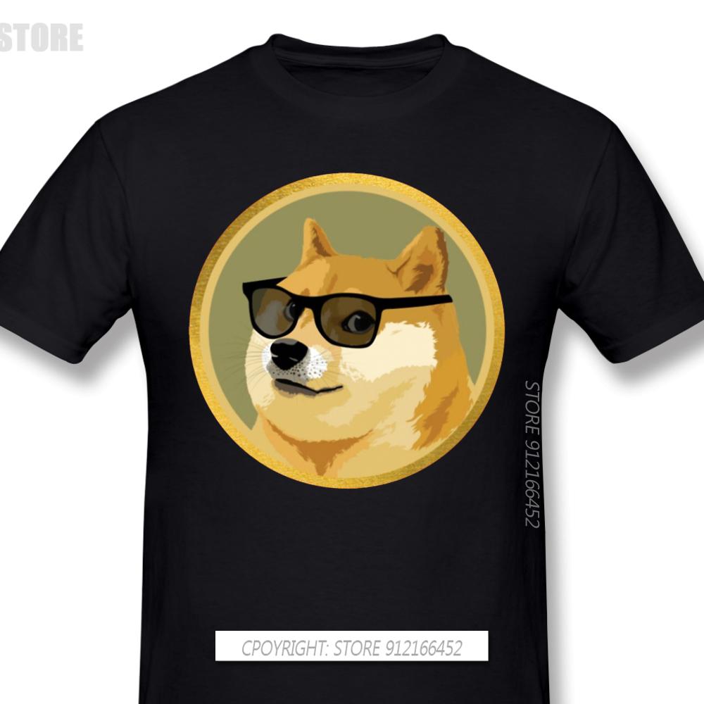 Men Clothes Dogecoin Shirt Doge Coin Funny Crypto Design Tshirt Bitcoin Apparel Fashion For Adult Oversize T-Shirt S разноцветный