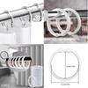 12Pcs Open Curtain Rings Curtain Rings Shower Curtain Clips For Curtains And Curtain Rods Round Rings