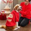 Comfortable Cartoon New Year Dog Clothes Bear Pattern Warm Cat Puppy Pullover Soft Thickened Plush Dog Jacket Chinese New Year