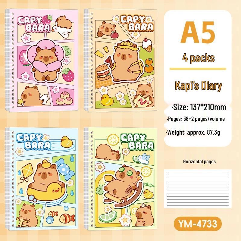 Famous Paintings A5 Notebook: Thick Lined Diary for Children & Students