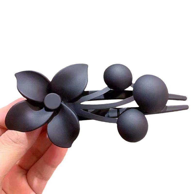 Flower Fruit Hairpin, Women's High-end Hairstyle Accessory, Ponytail Clip, Duckbill Clip, Fashionable Anti-static Hairpin