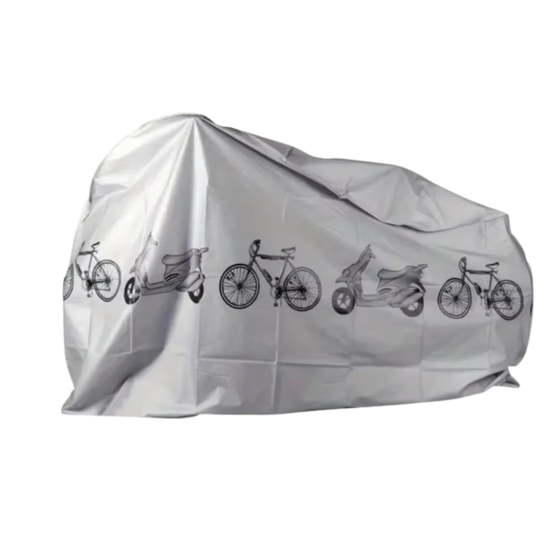 

YOSHICA Bicycle Cover for Mountain Bikes and Electric Assist UV Heat and Rainproof with Buckle in Waterproof, Tear-Resistant Bikes, Protection, серый