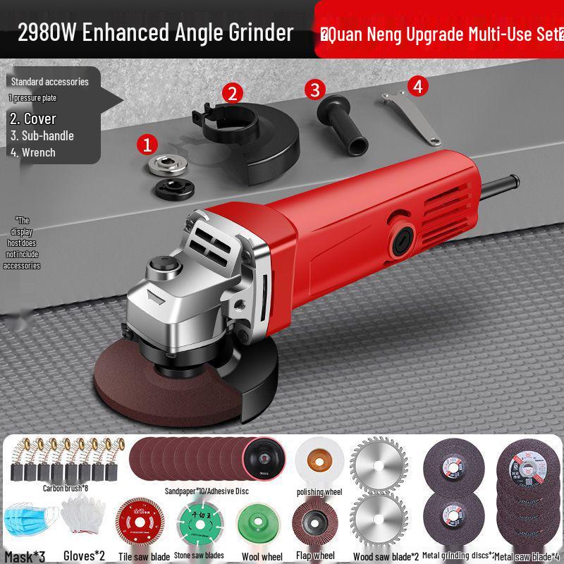 Multifunctional Angle Grinder & Polisher for Household Use