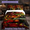 Personalized 3Pcs Bedding SetTeenage Mutant Ninja Turtles Custom Text Duvet Cover Pillowcase Set Bedroom Gift