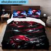 3PCS Red Spider Art Bedding Set,Including 1pc Duvet Cover And 2pcs Pillowcases Perfect for Bedroom, Dormitory, Fan Christmas Gift