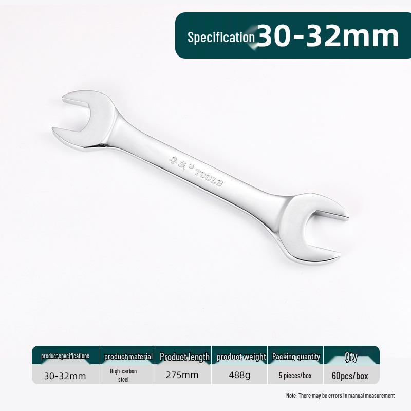 Ruwei Tools Double-Ended Mirror Finish Open-End Wrench, 8-10mm, Multi-Size