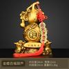 Copper Gourd Ornament Pure Copper Golden Toad Hundred Blessings Gourd Auspicious Fortune Gourd Living Room Entrance Shop Desktop