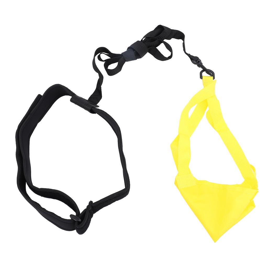 Schwimm-Fallschirm Professionell Sicher Tragbar Schwimm-Widerstandstrainings-Gürtel-Set für Kinder Erwachsene 20 cm / 7,9 Zoll Gelb