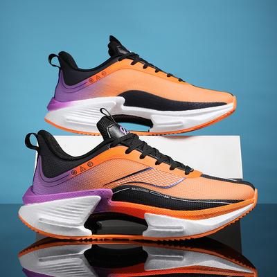 2025 neue ultraleichte stoßdämpfende Vollfuß-Carbonplatte Sportschuhe Guochao Jugend rutschfest und abriebfest Rennlaufschuhe Herren