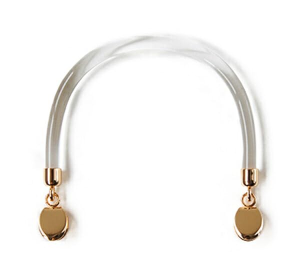 

Hamanaka Материалы для сумок Ручка для рукоделия с застежкой-ножницами, Прозрачный, Золотой, H210-218-1