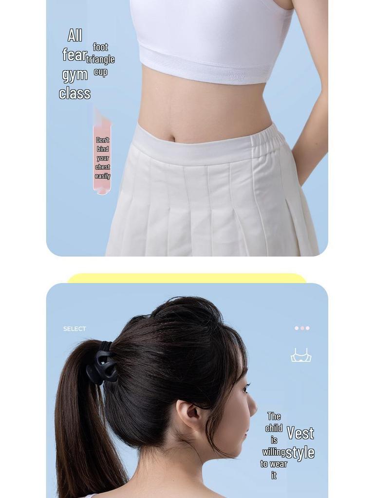 Dívčí sportovní podprsenka s pevnou výztuží pro dospívající (Věk 12-16)