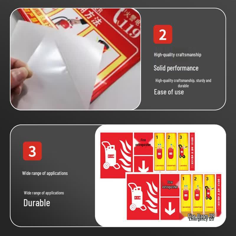 Trolley Fire Extinguisher Instruction Sticker