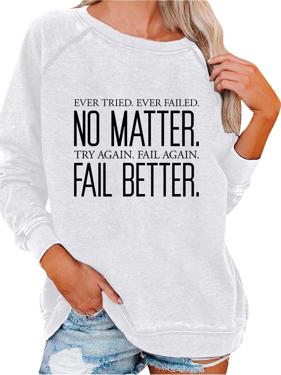 Female Oversized Sweatshirt Spring/Fall Fashion Print Top Women s Pullover Sweatshirt S