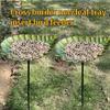 Leaf Shape Outdoor Bird Bath Winterproofed Durability Garden Decoration Feeders for Wild Birds for Nature Lover