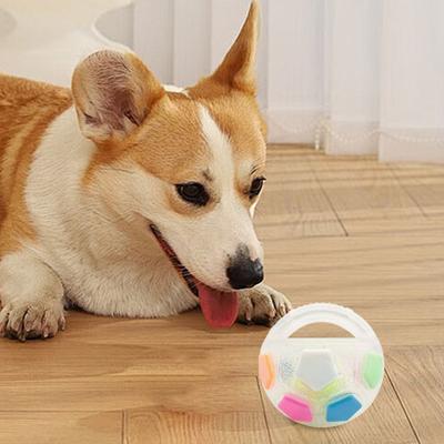 Yousheng Dog Calming Ball Interactive Football Design Dog Toy Pets Toss And Fetch Toy with Squeaker Treat Dispensing for Small Medium Large Dogs