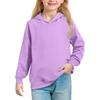 Big Kids' Solid Hoodie - Unisex Pullover Sweatshirt