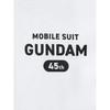 UNIQLO x Mobile Suit Gundam 45th Anniversary Graphic Letter Print Loose Comfortable Crew Neck Short Sleeve T-Shirt Unisex Tops White 480144-00