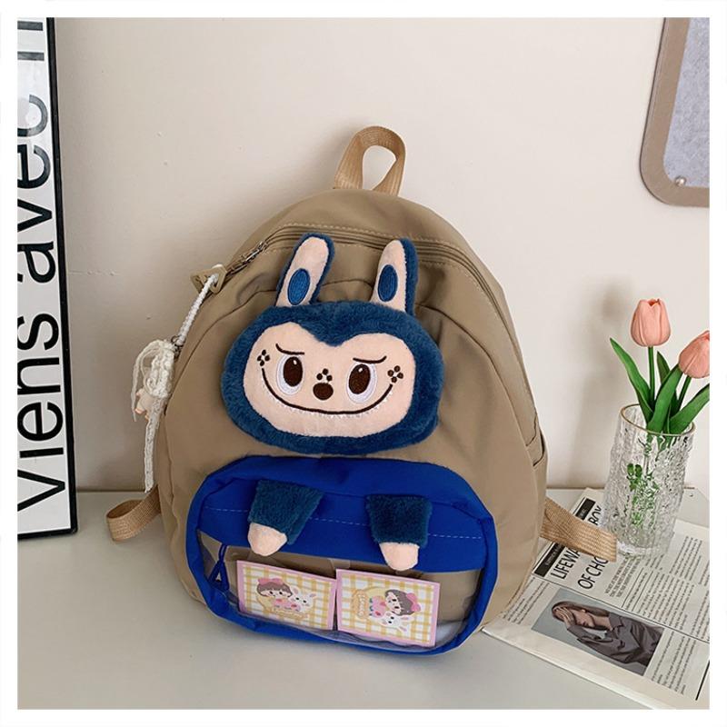 School bag new cartoon cute plush student bag girl large capacity high sense girl backpack