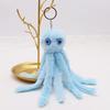 New Creative Octopus Fur Ball Keychain Cute Octopus Marine Life Plush Doll Bag Pendant Accessories
