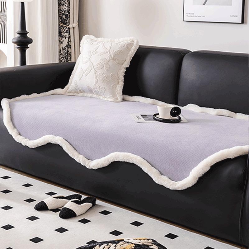 

Нерегулярный хлопок Мягкий плюшевый чехол для дивана Подушка Зимняя мягкая плюшевая подушка Нескользящий чехол для дивана Популярное полотенце из ткани 90x90