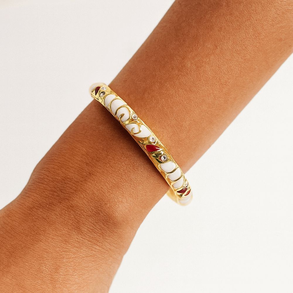 Ethnic Drip Oil Enamel Bracelet Open Women's Hand Bracelet Vintage Cloisonne Bangle Jewelry Gifts