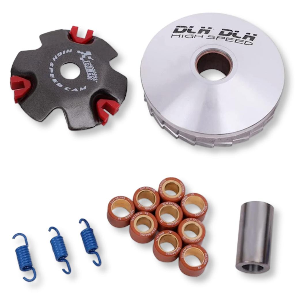 Lezalic Motorcycle Pulley Set Thick Pulley Kit for DIO and ZX Thick High-Speed (14mm Shaft) 12mm/14mm Dio, Giorno, Joker, AF27, AF34, AF24, (14mm