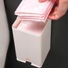 Wall-Mounted Sanitary Napkin Storage Box Dust-Proof Tissue Paper And Cotton Swab Storage Box Bathroom Organizer Accessories