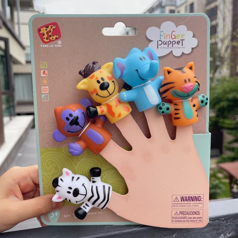 

5 шт./компл., набор пальчиковых кукол, ручная мультяшная семейная ручная кукла, тканевые развивающие игрушки для театра для детей 0-10 лет