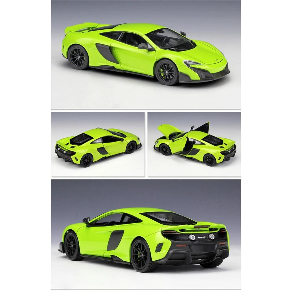 WELLY 1/24 McLaren 675LT Alloy Sports Car Model Diecast Metal Racing Super Car Vehicle Model Simulation Collection Kids Toy Gift