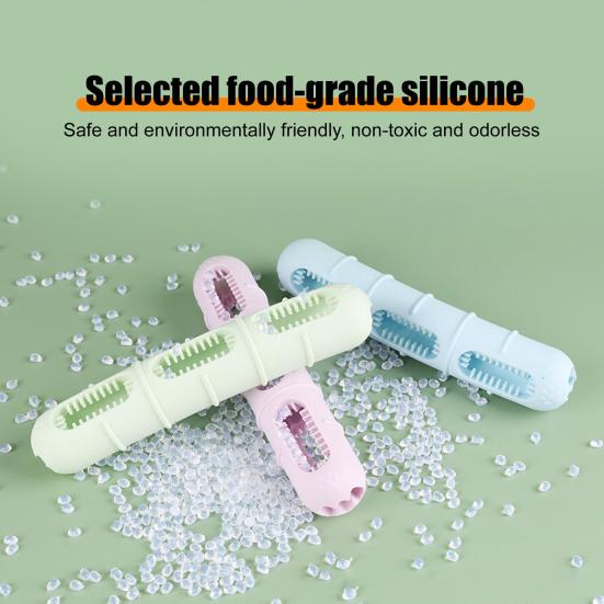 Dog Sausage Chew Toy Dental Health Pet Toy Mental Stimulation Treat Dispenser Interactive Puppy Toy for Aggressive Chewers Small Medium Large Dogs