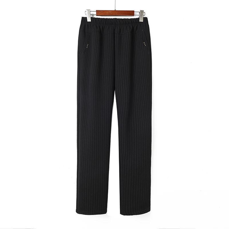 Grandma s Warm Velvet-Lined Elastic Waist Pants for Women 5XL for 150-165 jin